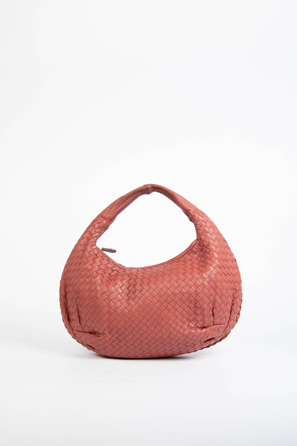 Vintage Bottega Veneta Terracotta Intrecciato Pleated Shoulder Bag