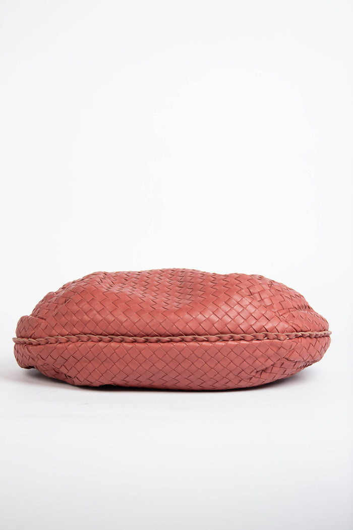 Vintage Bottega Veneta Terracotta Intrecciato Pleated Shoulder Bag