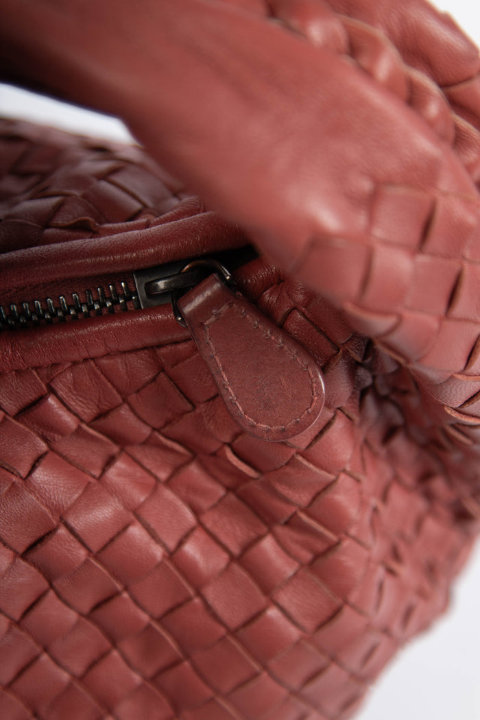 Vintage Bottega Veneta Terracotta Intrecciato Pleated Shoulder Bag