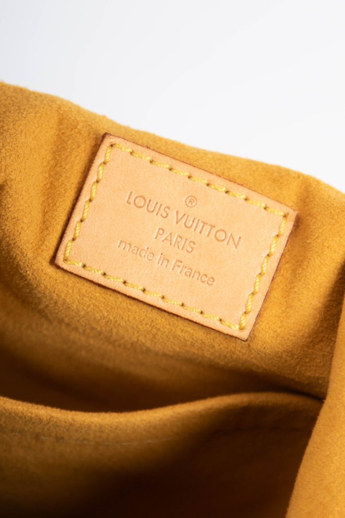 2000s Louis Vuitton Blue Denim Baggy PM Monogram Shoulder Bag
