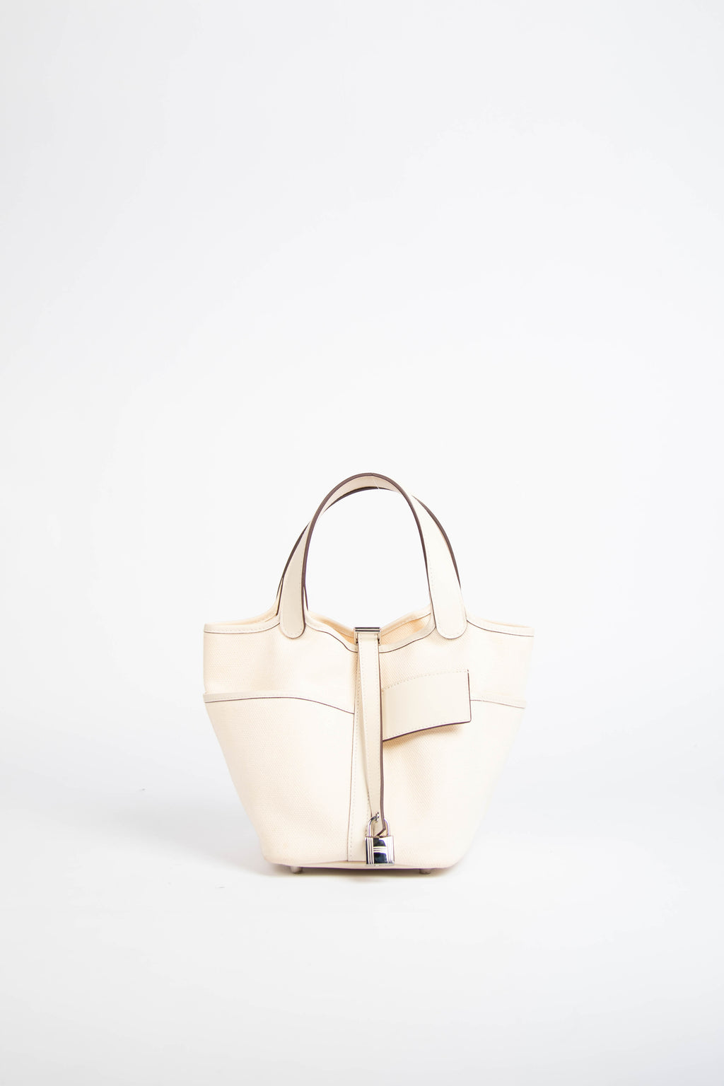 2022 Hermès Cargo Picotin 18 in Nata Canvas with SHW