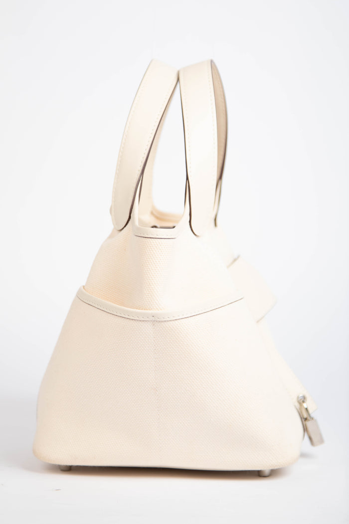 2022 Hermès Cargo Picotin 18 in Nata Canvas with SHW