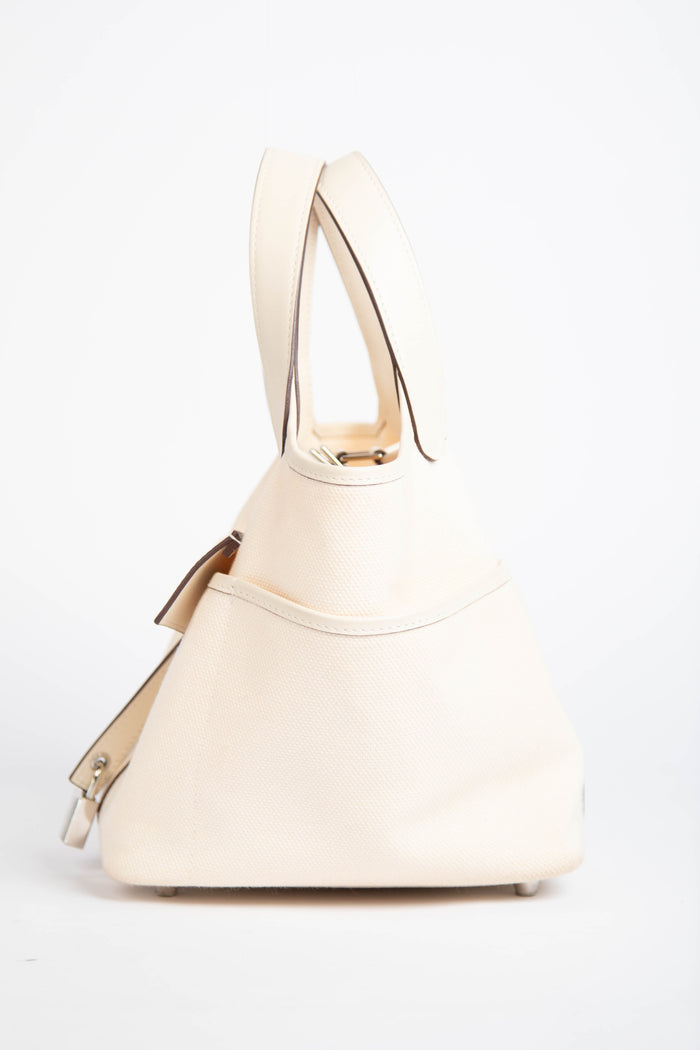 2022 Hermès Cargo Picotin 18 in Nata Canvas with SHW