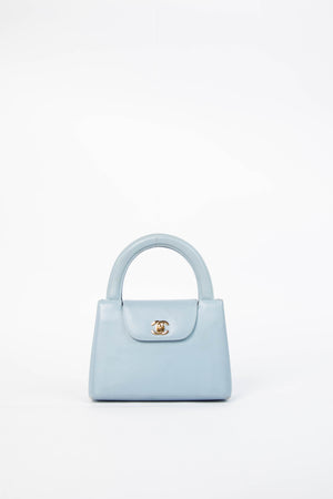 RARE 90s Chanel Baby Blue Kelly Bag