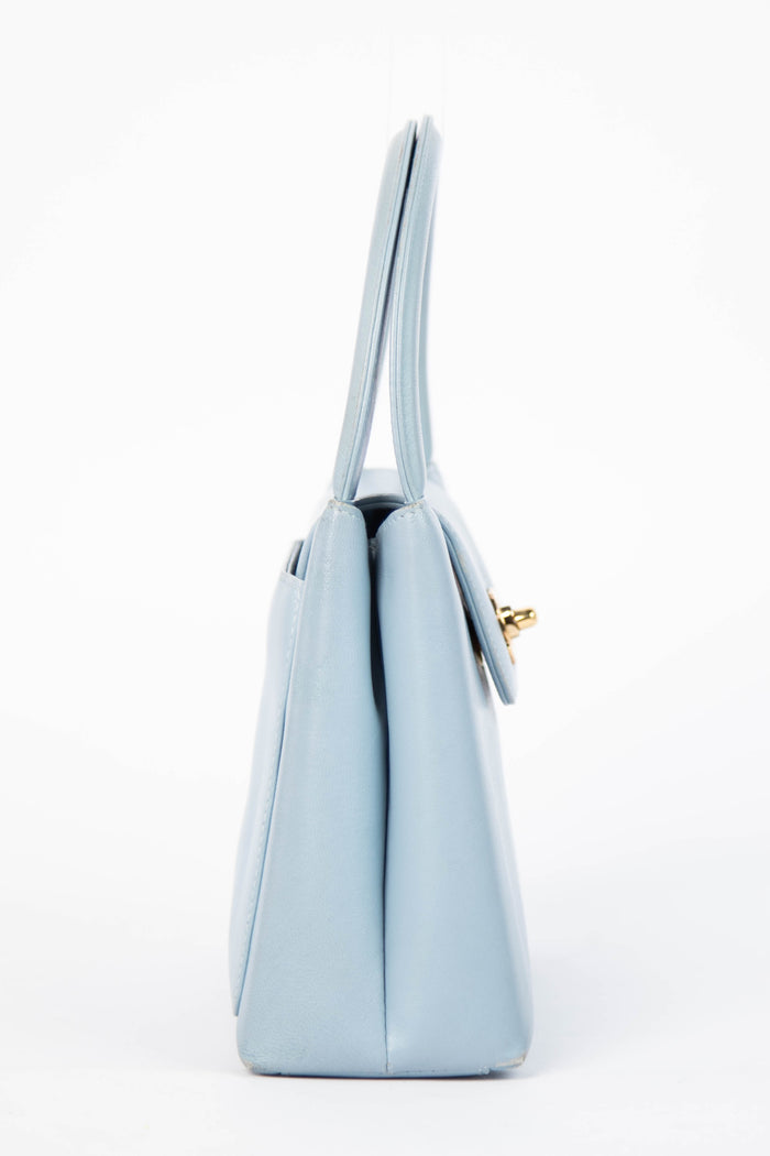 RARE 90s Chanel Baby Blue Kelly Bag