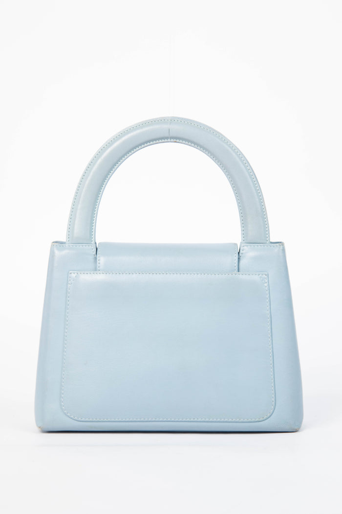 RARE 90s Chanel Baby Blue Kelly Bag