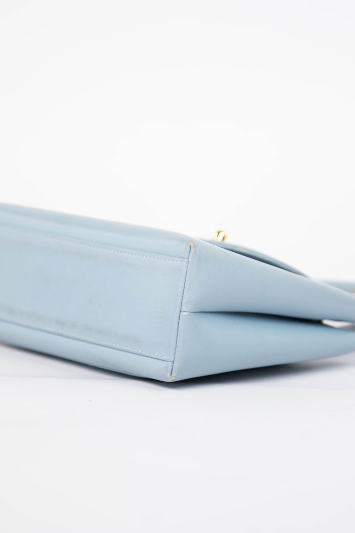 RARE 90s Chanel Baby Blue Kelly Bag
