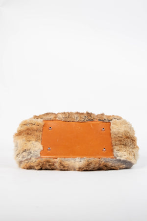 RARE Christian Dior John Galliano Rabbit Fur Shoulder Bag