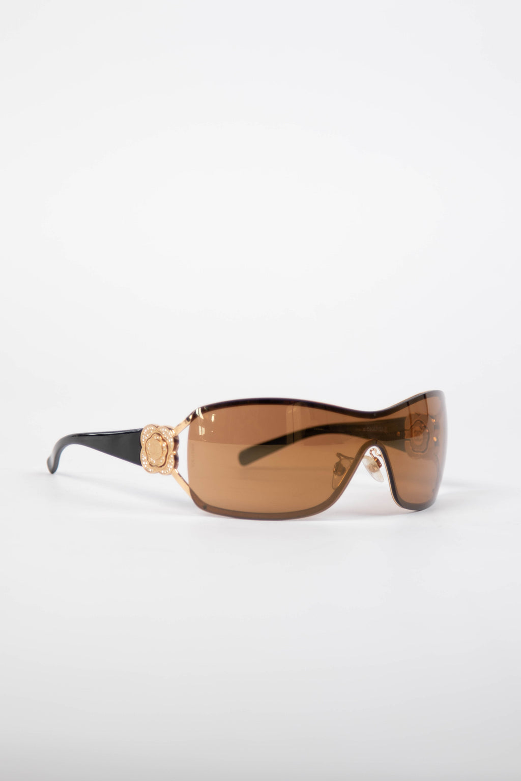 Vintage Chanel Camellia Shield Sunglasses
