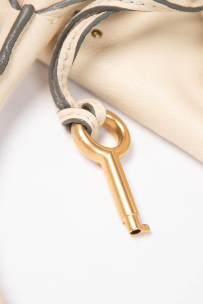 2000s Chloe Cream Leather Paddington Shoulder Bag