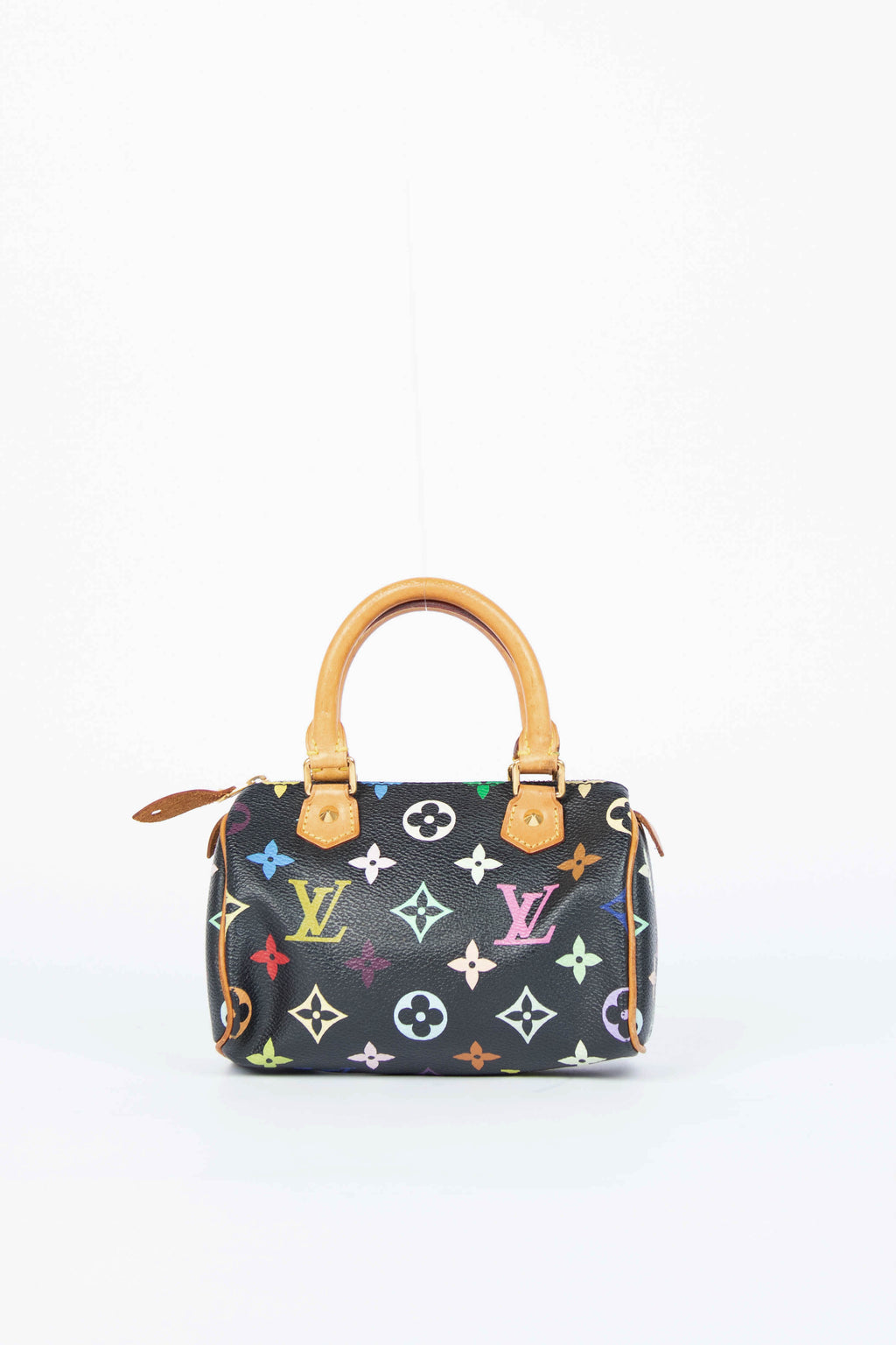 RARE Louis Vuitton x Takashi Murakami Black Multicolour Nano Speedy