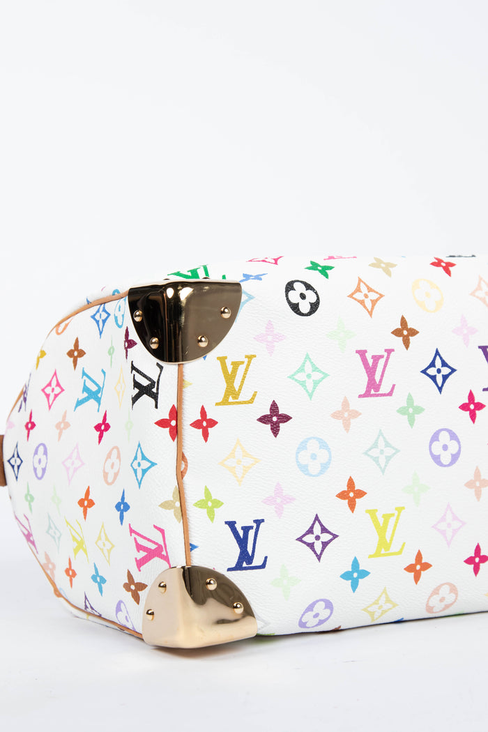 2000s Louis Vuitton x Takashi Murakami Multicolour Monogram Speedy 30 Bag