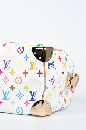 2000s Louis Vuitton x Takashi Murakami Multicolour Monogram Speedy 30 Bag