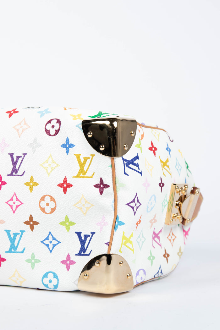 2000s Louis Vuitton x Takashi Murakami Multicolour Monogram Speedy 30 Bag