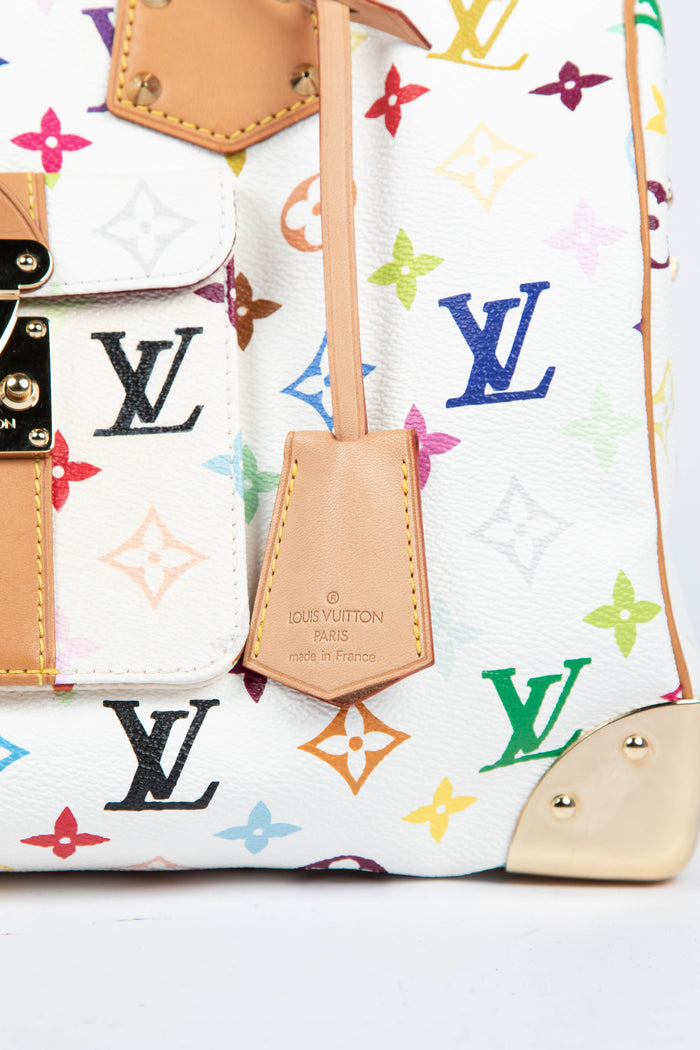 2000s Louis Vuitton x Takashi Murakami Multicolour Monogram Speedy 30 Bag