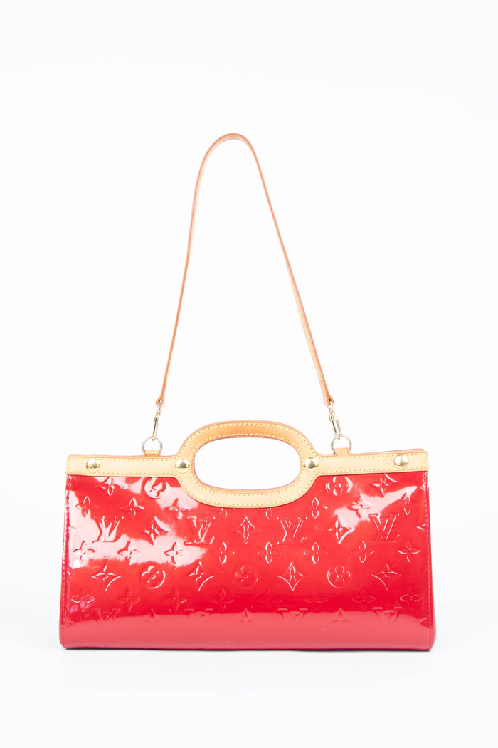 Vintage Louis Vuitton Red Roxbury Drive Top Handle Bag