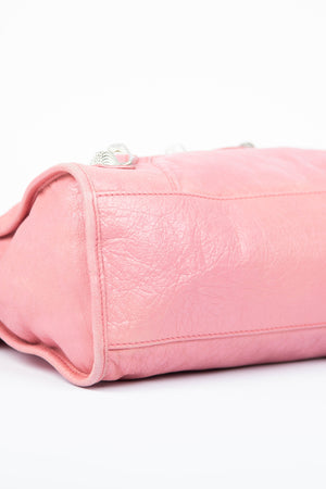 2000s Balenciaga Light Pink Leather City Bag Giant SHW