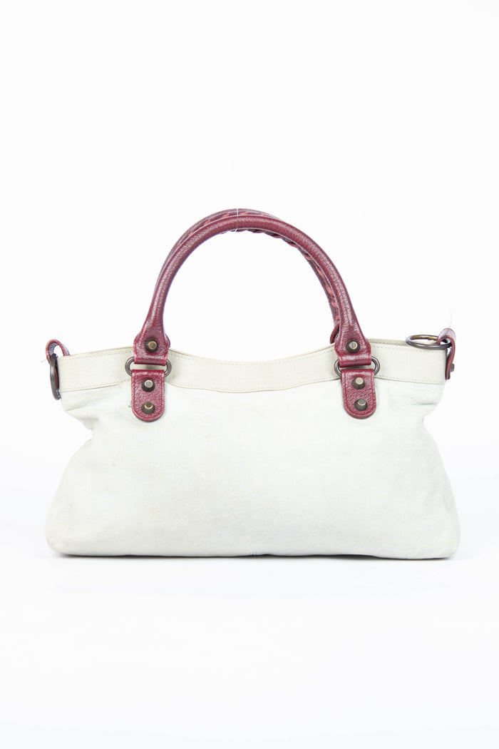 2000s Balenciaga Tri-Colour Leather First City Shoulder Bag