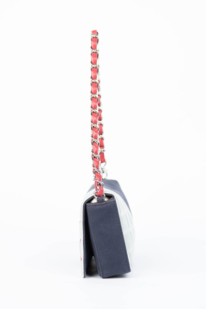2000s Chanel No.5 Chocolate Bar Shoulder Bag
