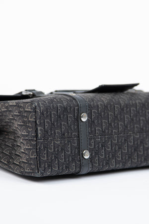 Vintage Christian Dior Columbus Black Monogram Shoulder Bag