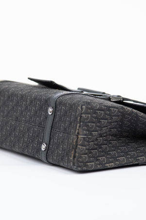 Vintage Christian Dior Columbus Black Monogram Shoulder Bag