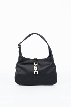 Vintage Gucci Black Satin Mini Jackie Bag