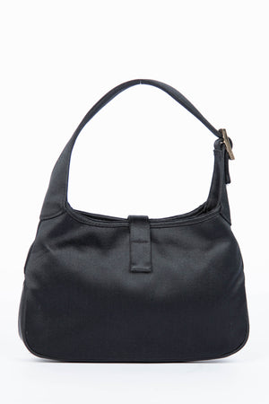 Vintage Gucci Black Satin Mini Jackie Bag