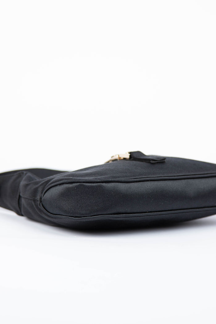 Vintage Gucci Black Satin Mini Jackie Bag