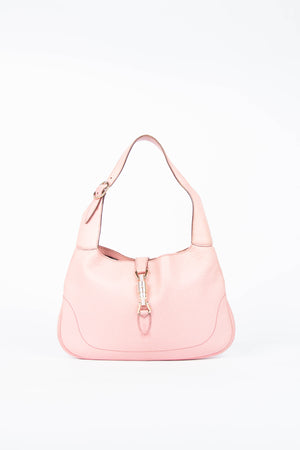 2000s Gucci Pink Grained Leather Jackie Bag