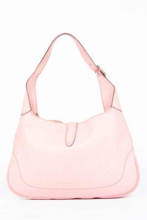 2000s Gucci Pink Grained Leather Jackie Bag