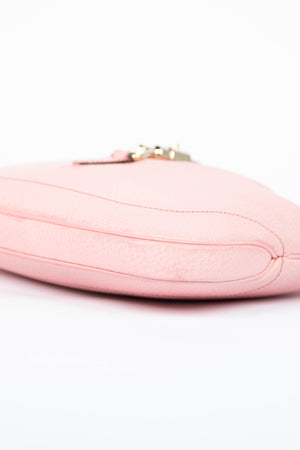 2000s Gucci Pink Grained Leather Jackie Bag