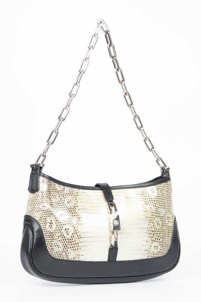 Vintage Gucci Lizard Small Jackie Bag