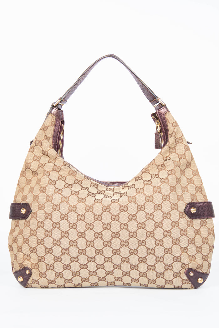 Vintage Gucci GG Monogram Horsebit Tote Bag