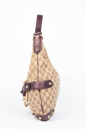 Vintage Gucci GG Monogram Horsebit Tote Bag