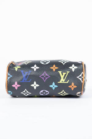 RARE Louis Vuitton x Takashi Murakami Black Multicolour Nano Speedy