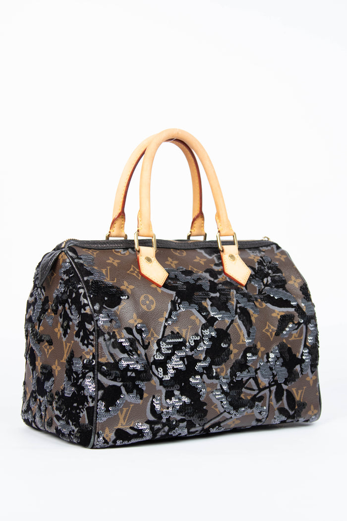 RARE Louis Vuitton Fleur De Jais Speedy 30cm
