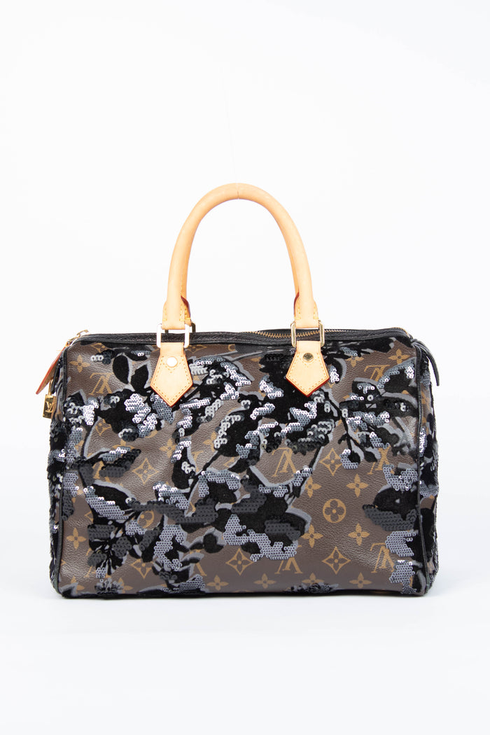 RARE Louis Vuitton Fleur De Jais Speedy 30cm