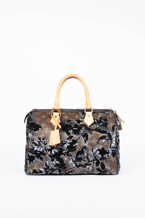 RARE Louis Vuitton Fleur De Jais Speedy 30cm