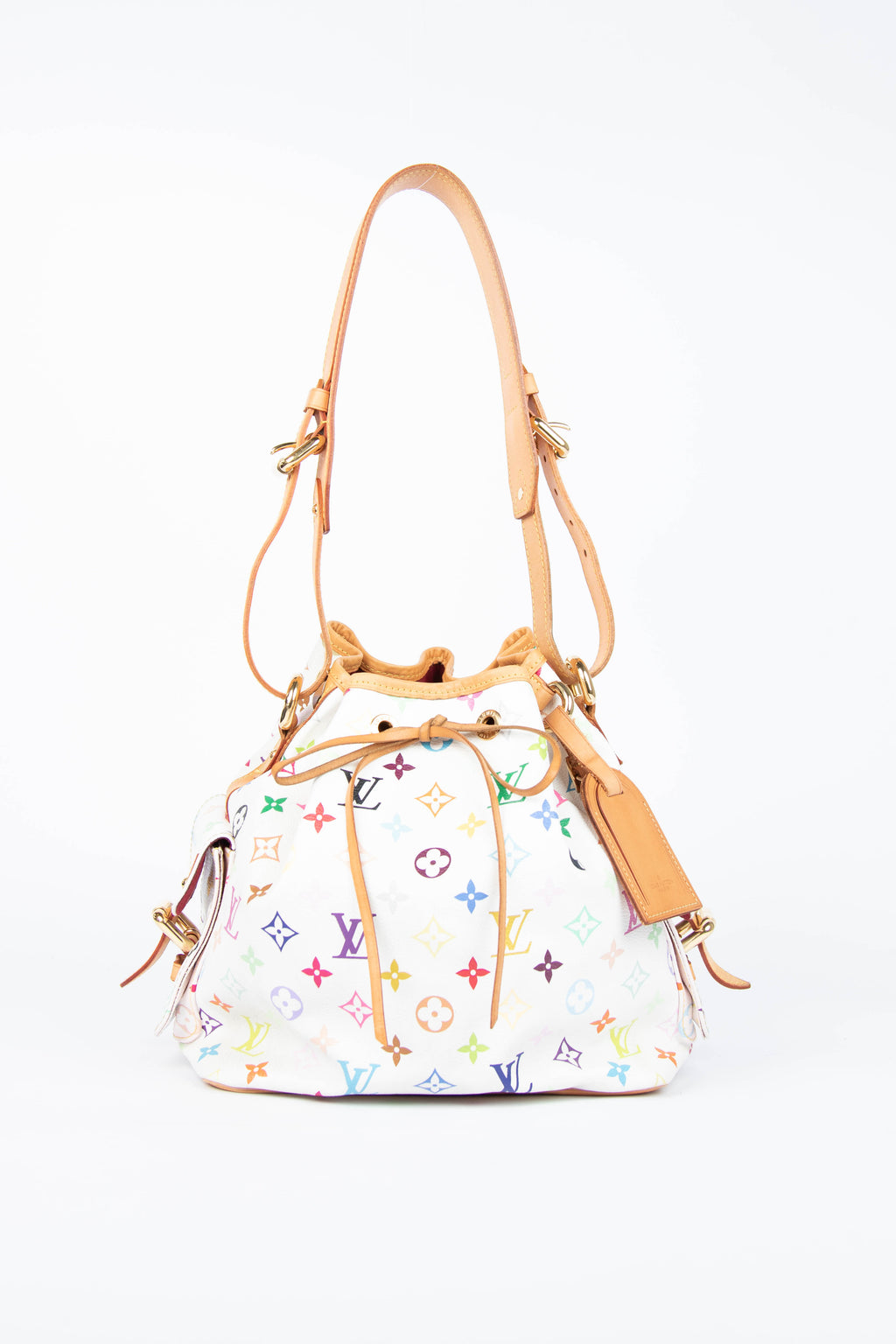 2000s Louis Vuitton x Takashi Murakami White Multicolour Petit Noé