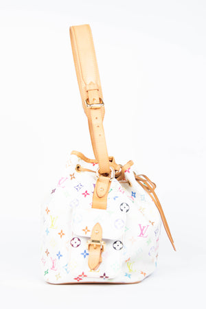2000s Louis Vuitton x Takashi Murakami White Multicolour Petit Noé