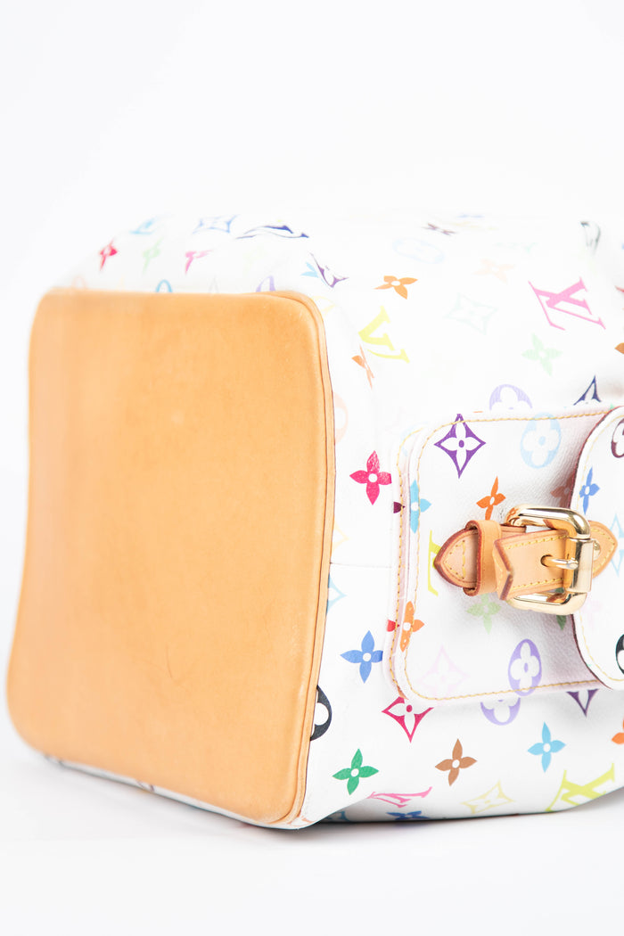 2000s Louis Vuitton x Takashi Murakami White Multicolour Petit Noé
