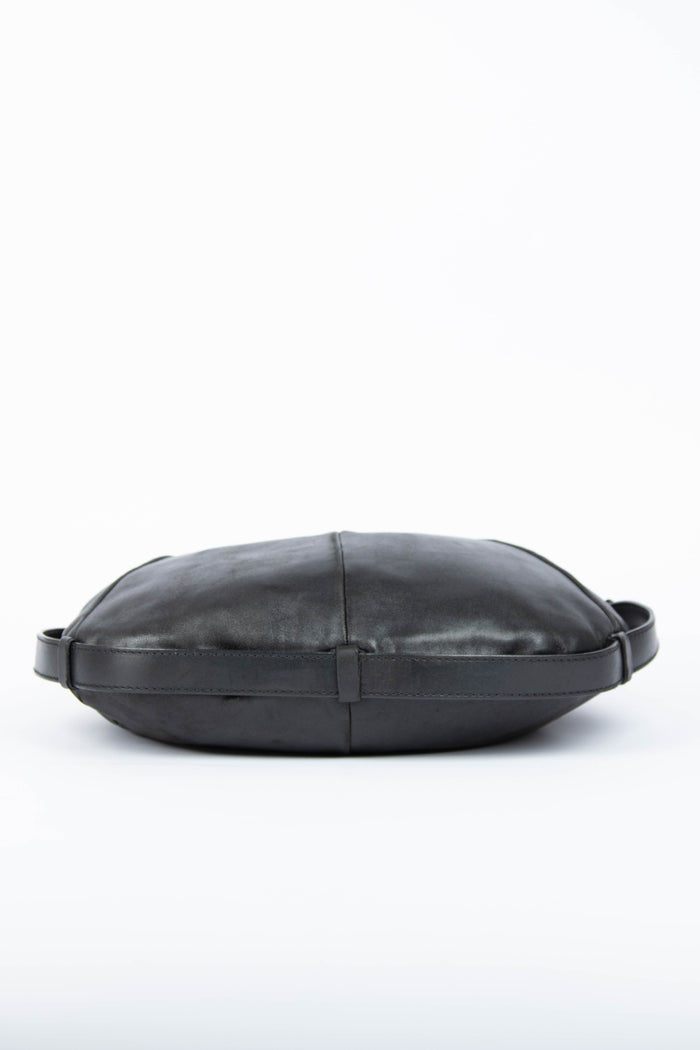 Vintage Yves Saint Laurent Black Leather Mombasa Shoulder Bag