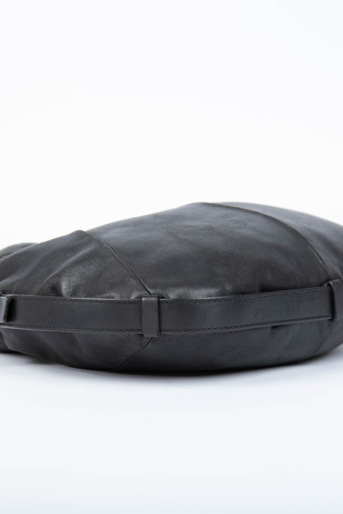 Vintage Yves Saint Laurent Black Leather Mombasa Shoulder Bag