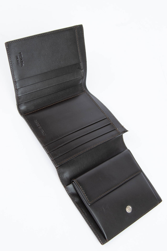 2000s Prada Leopard Pony Hair Wallet
