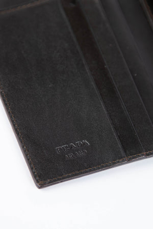 2000s Prada Leopard Pony Hair Wallet