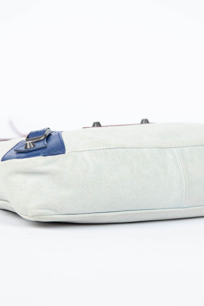 2000s Balenciaga Tri-Colour Leather First City Shoulder Bag