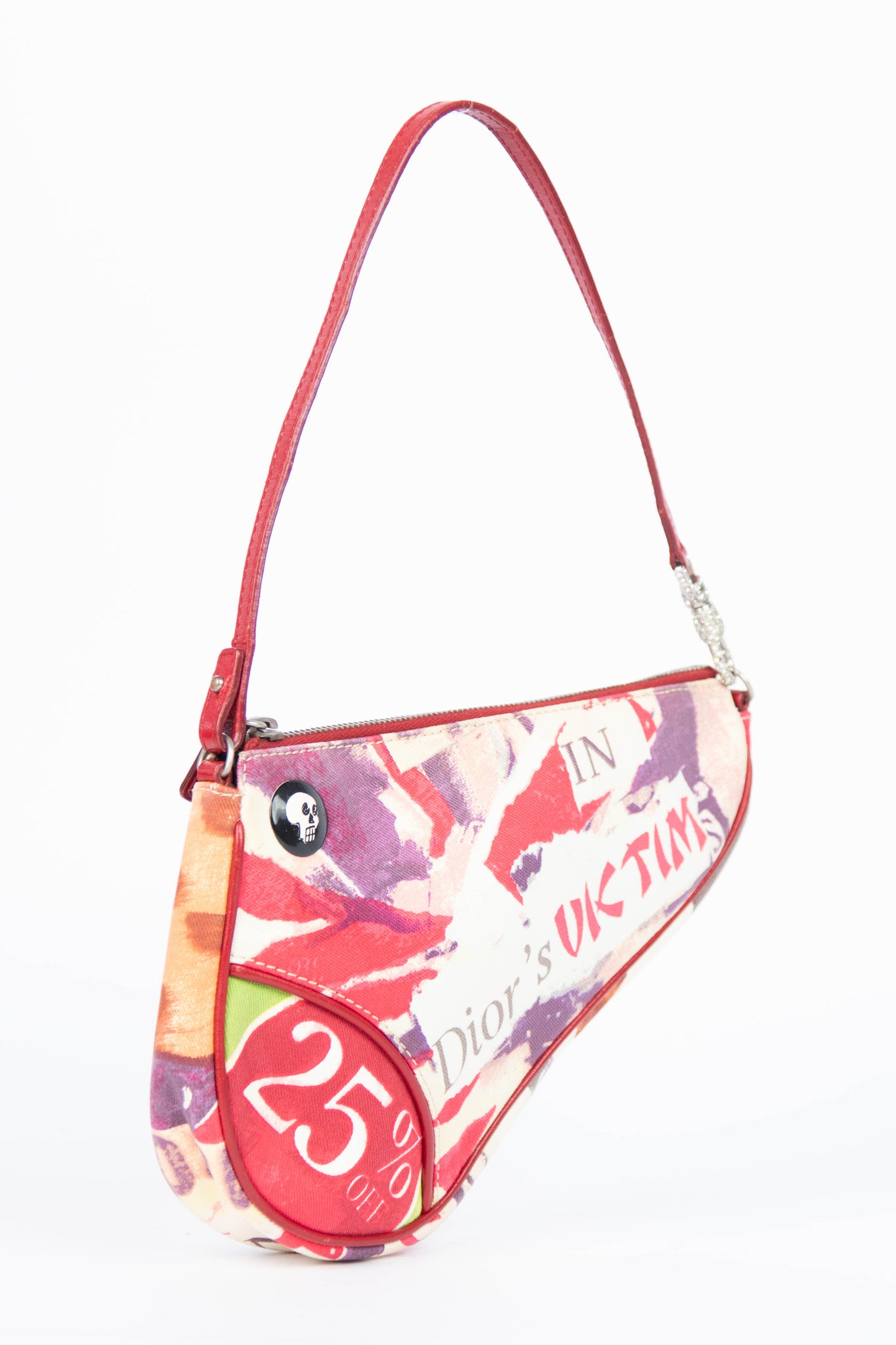 RARE 2000s Christian Dior John Galliano Victim Saddle Bag