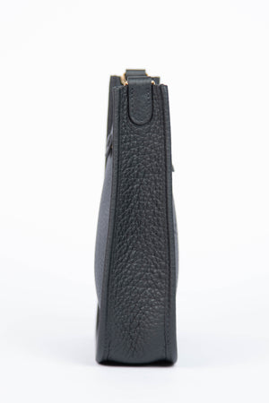 2025 Hermès Black Clemence Leather Mini Evelyne with GHW