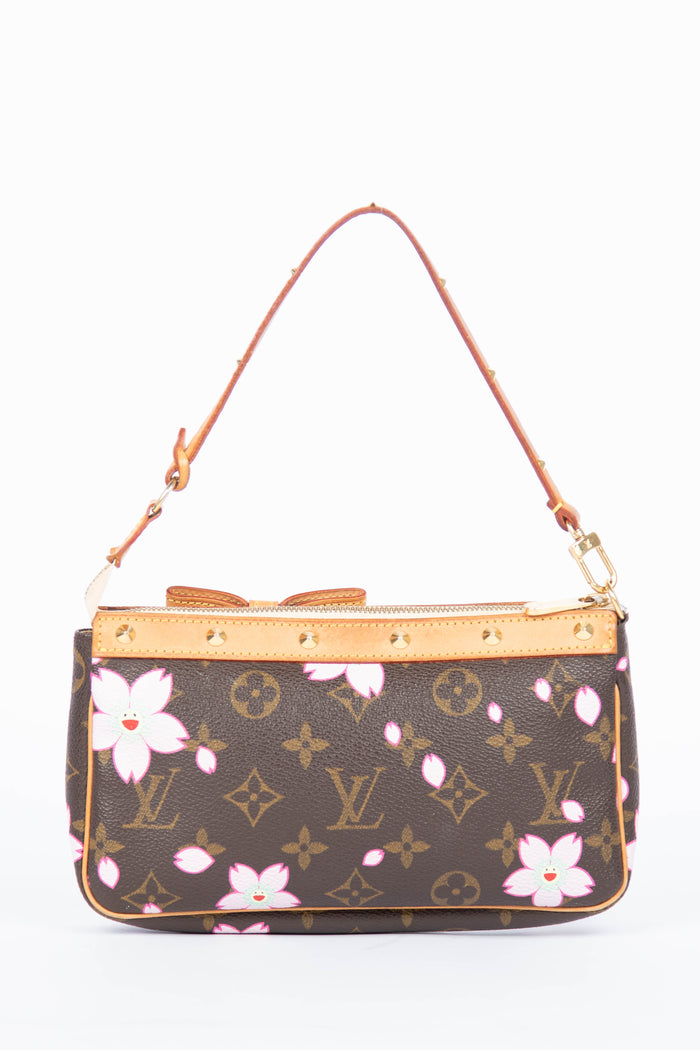 RARE Louis Vuitton x Takashi Murakami Cherry Blossom Pochette Accessoires