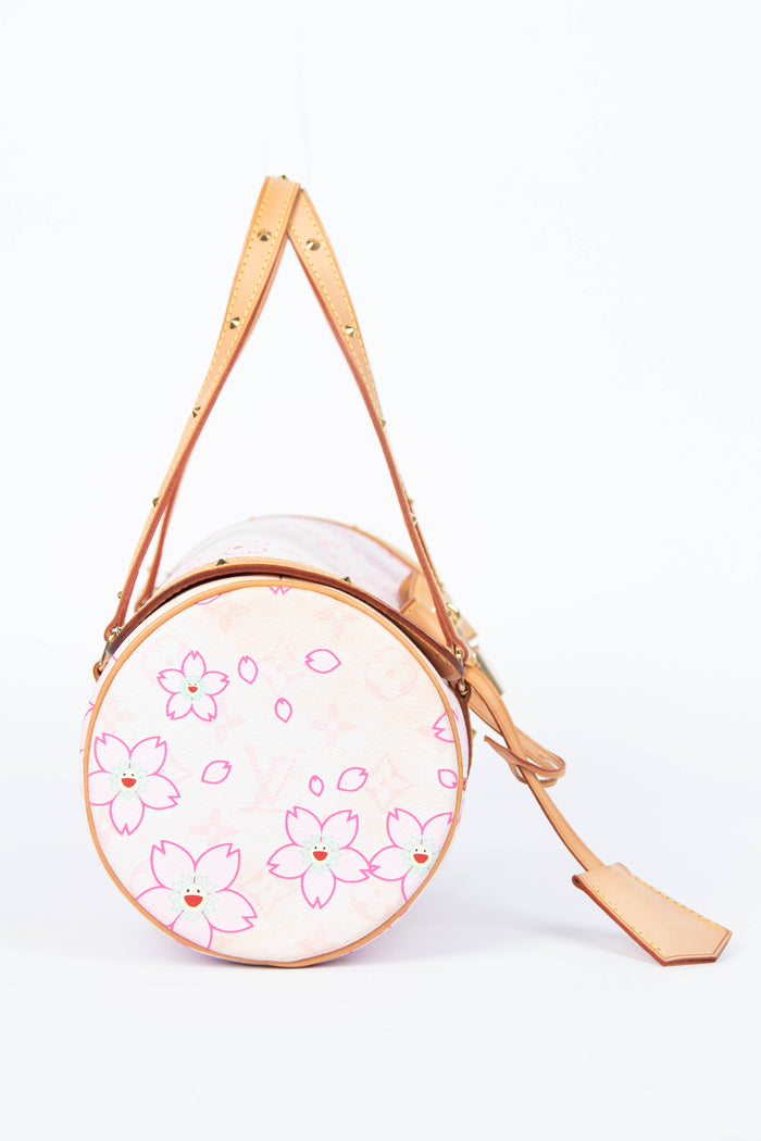 Louis Vuitton x Takashi Murakami Pink Cherry Blossom Monogram Papillon Bag